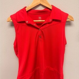 Tail Women's Vibrant Red Sleeveless Blouse